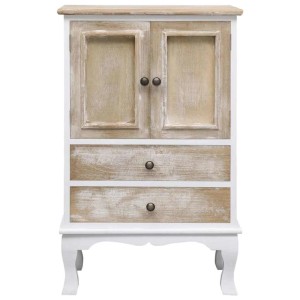 vidaXL Schubladenkommode Weiß 50x30x80 cm Holz 284181