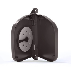 Bauheld Rollladen Gurtwickler Aufputz 14mm Mini Aufklappbar mit Kunststofftrommel Braun