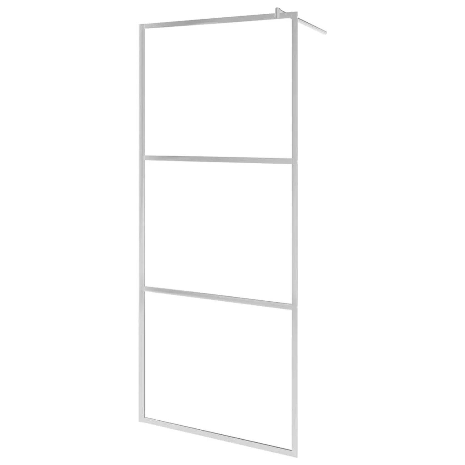 vidaXL Duschwand für Begehbare Dusche mit Klarem ESG-Glas 100x195 cm 146637
