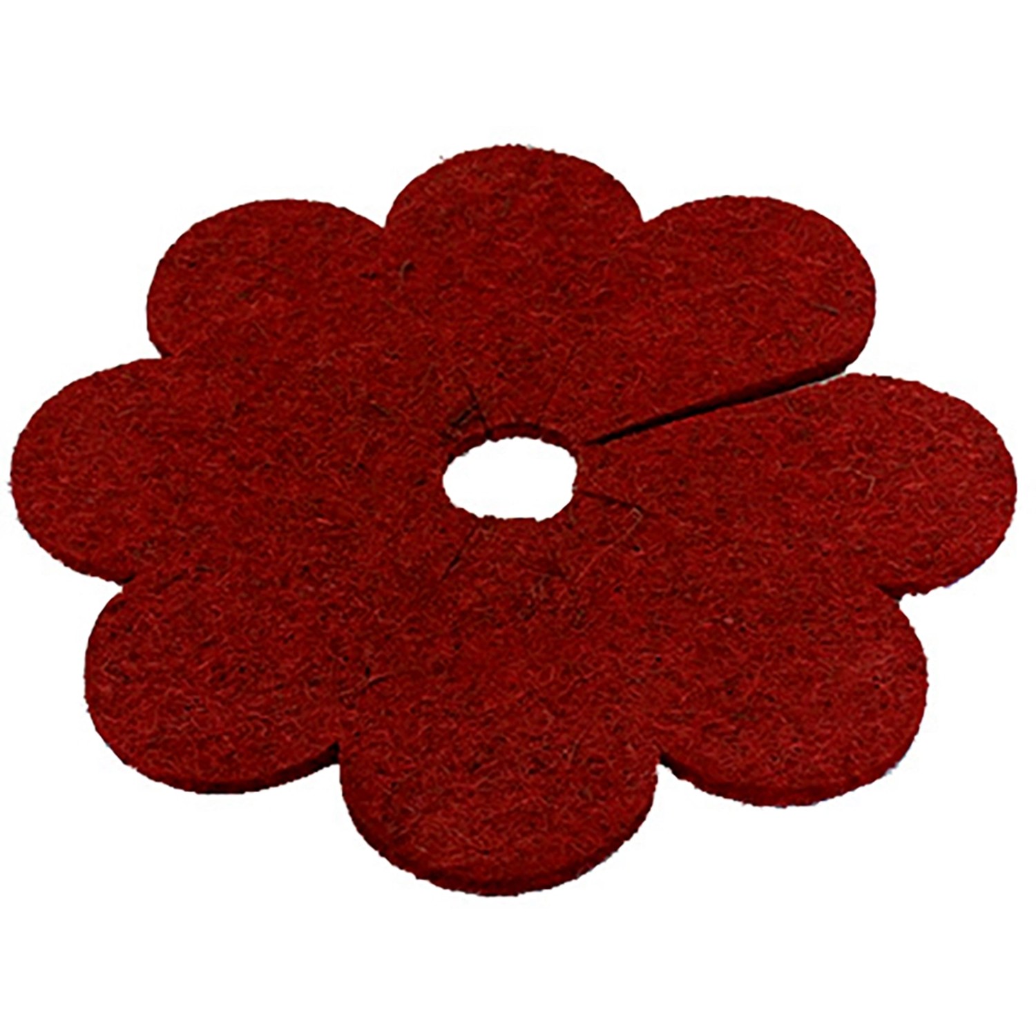 Mulchscheibe Blume Ø 37 cm Rot