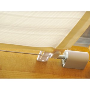 Floracord Seilspanntechnik Bausatz mit Edelstahlseil und Spanner zur Sonnensegel-Montage.