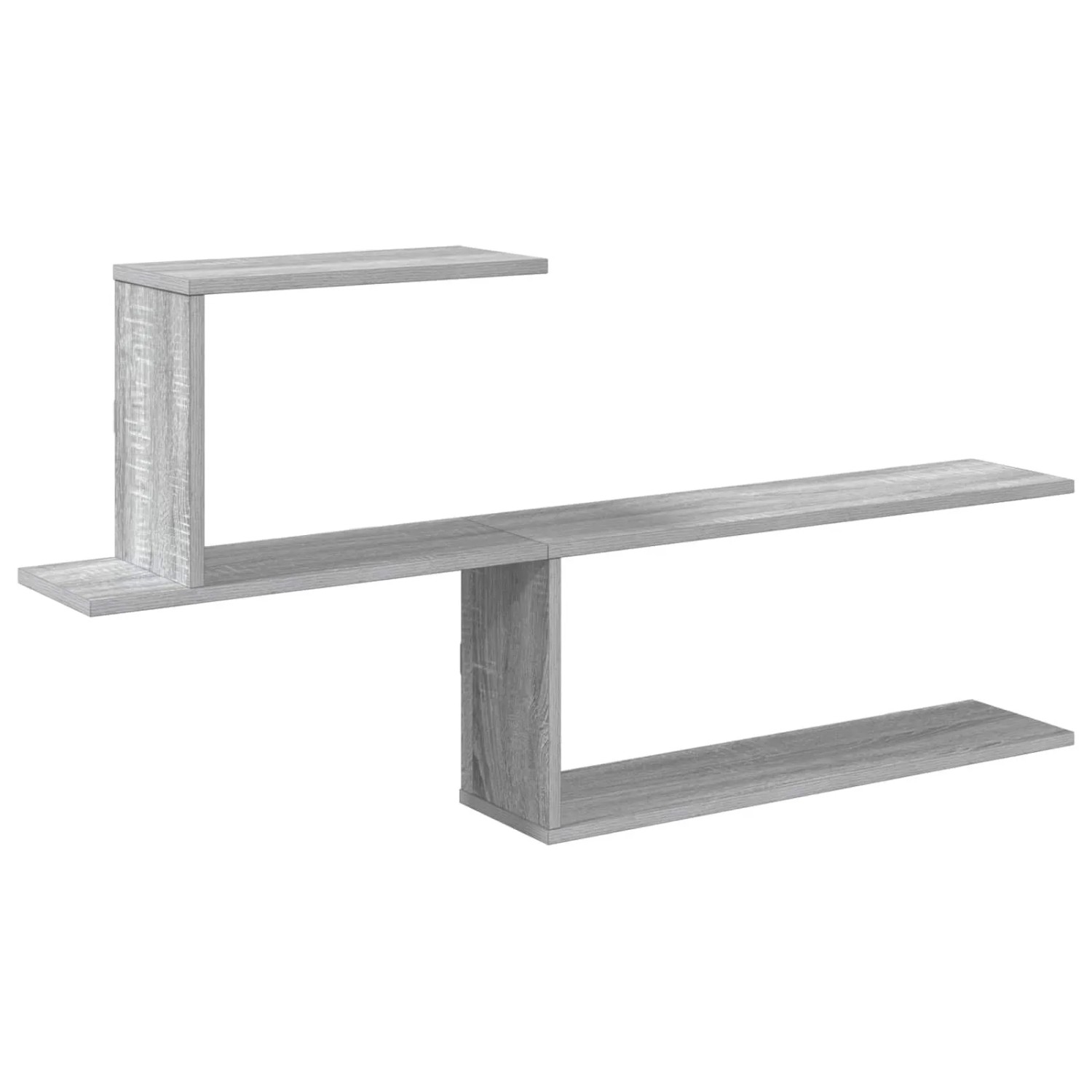 vidaXL Wandregal Sonoma-Grau 122 x 18 x 60 cm Holzwerkstoff 8012185