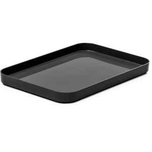 Grauer SmartStore Compact Deckel M, auch als Tablett oder Untersetzer für Aufbewahrungsboxen nutzbar.