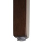Detailaufnahme: Dunkles Holzbein mit Bodenschoner des MCW Esszimmerstuhls M59.