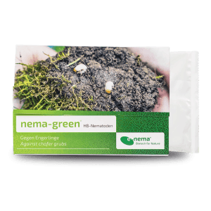 e-nema nema-green: 50 Mio. Nematoden gegen Engerlinge zur biologischen Schädlingsbekämpfung im Garten.
