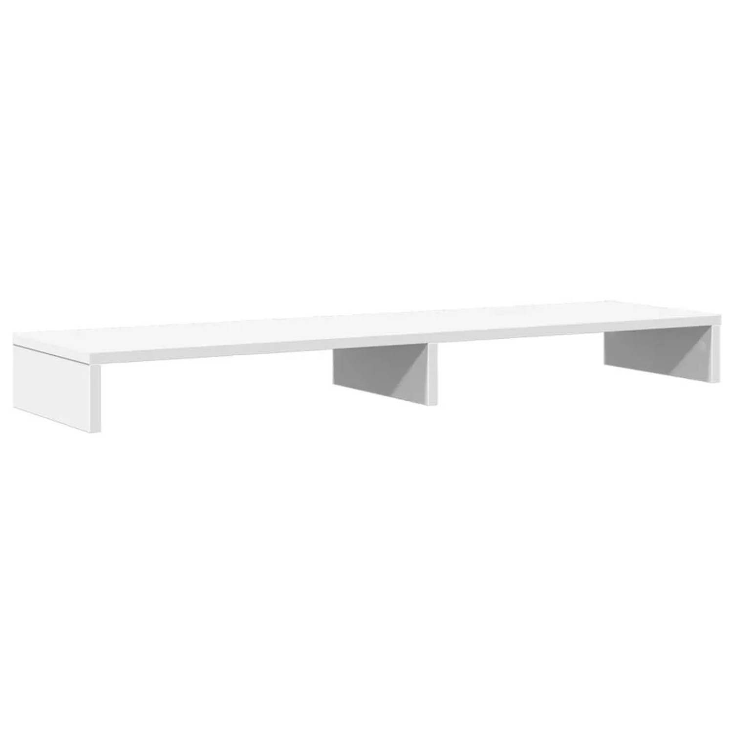 vidaXL Monitorständer Weiß 100x27x10 cm Holzwerkstoff 854652