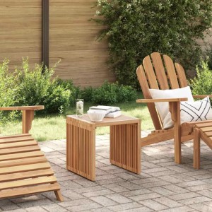 vidaXL Garten Beistelltisch Braun 45 x 42,5 x 45 cm Teak-Massivholz 42006352