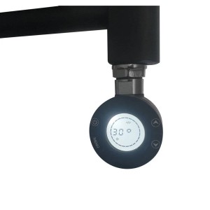 Belrad Badheizkörper Handtuchheizkörper Elektrisch 230V Schwarz Matt 1600 x 500 HxB 700W