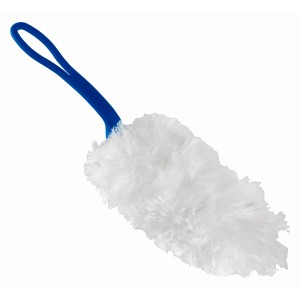 Staubfanggerät Mikrofaser, 2er-Set, mit blauem Griff für die Reinigung von Möbeln.