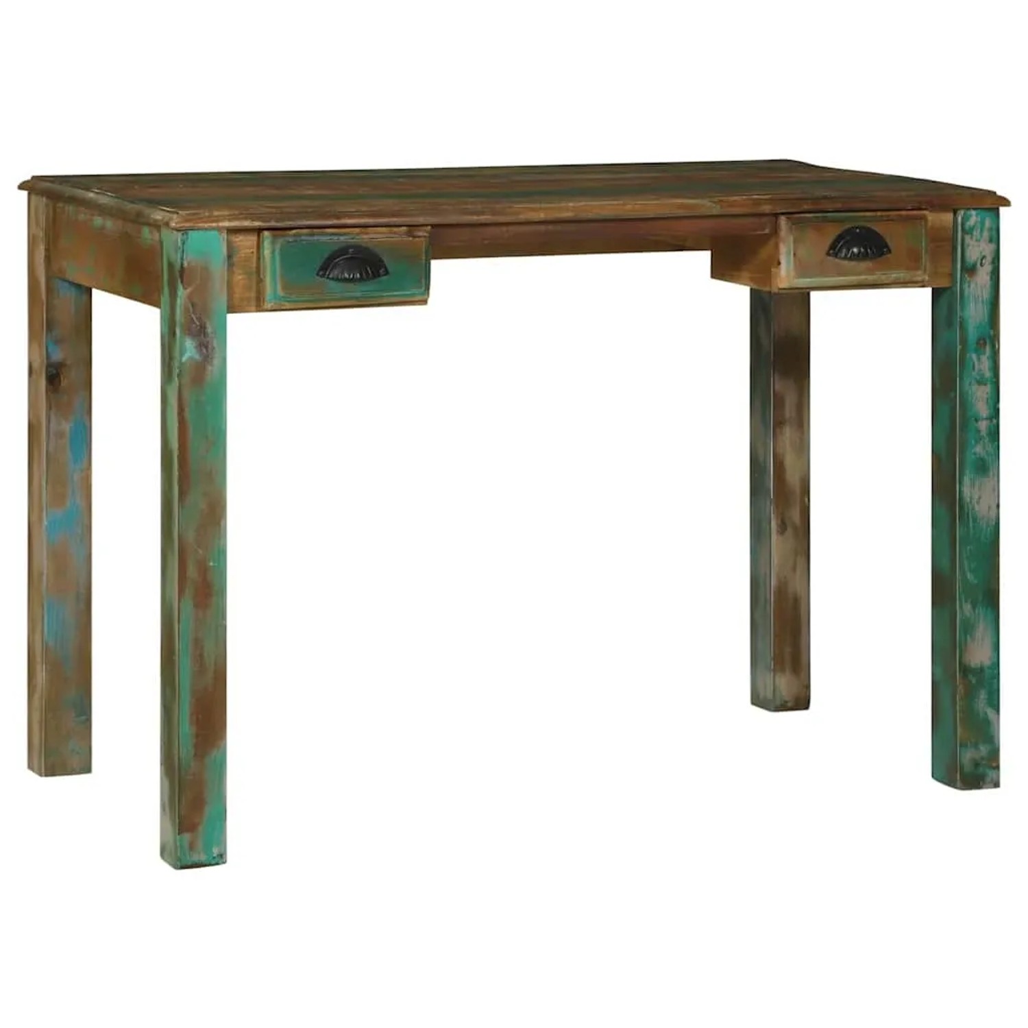 vidaXL Schreibtisch Braun 112 x 55 x 76 cm Massivholz Altholz 358877