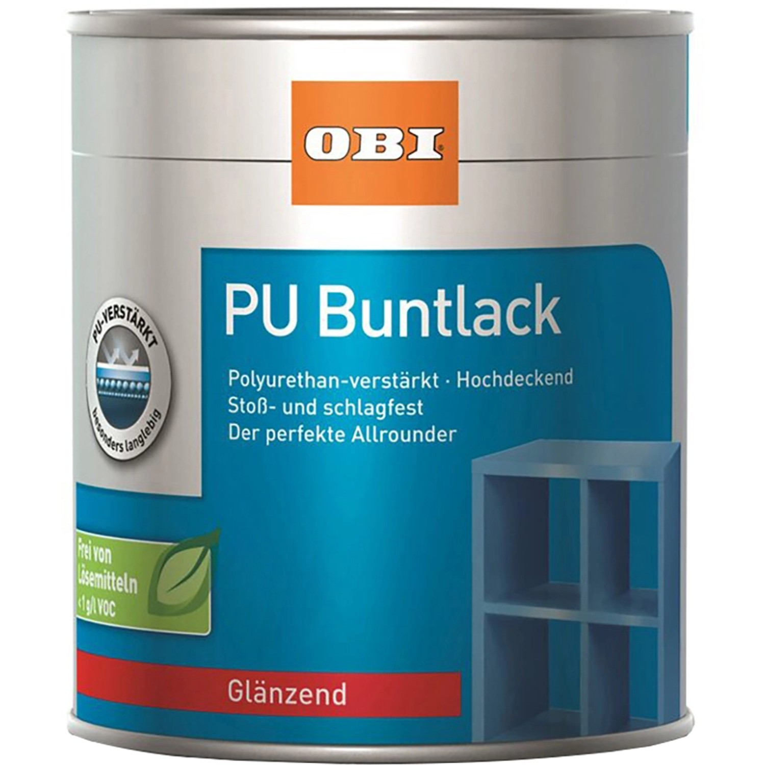 OBI Buntlack PU Wasserverdünnbar 375 ml Waldgrün Glänzend
