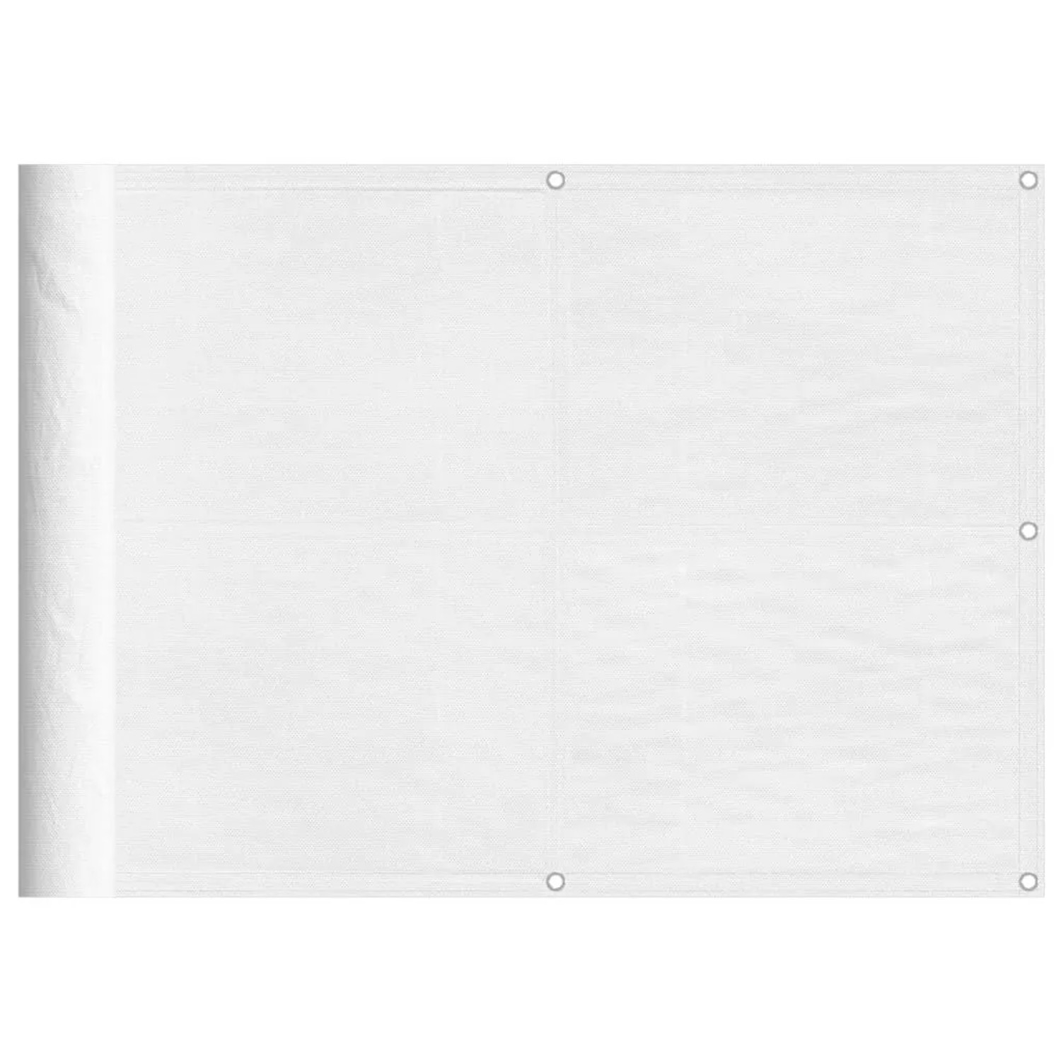 vidaXL Balkon-Sichtschutz Weiß 75x1000 cm 100 % Polyester-Oxford 4000090 günstig online kaufen