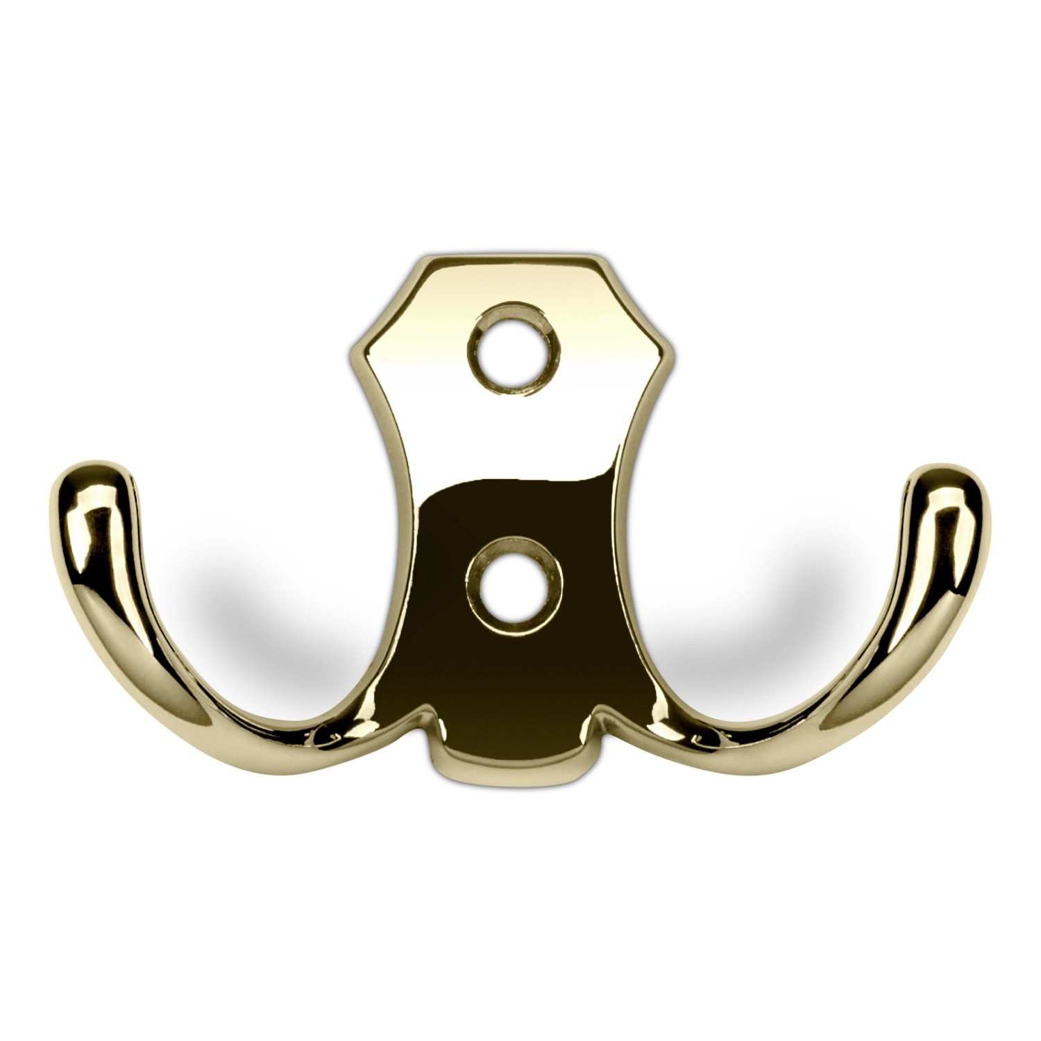 SOTECH Garderobenhaken LENA 2 Fach Kurz Messingoptik