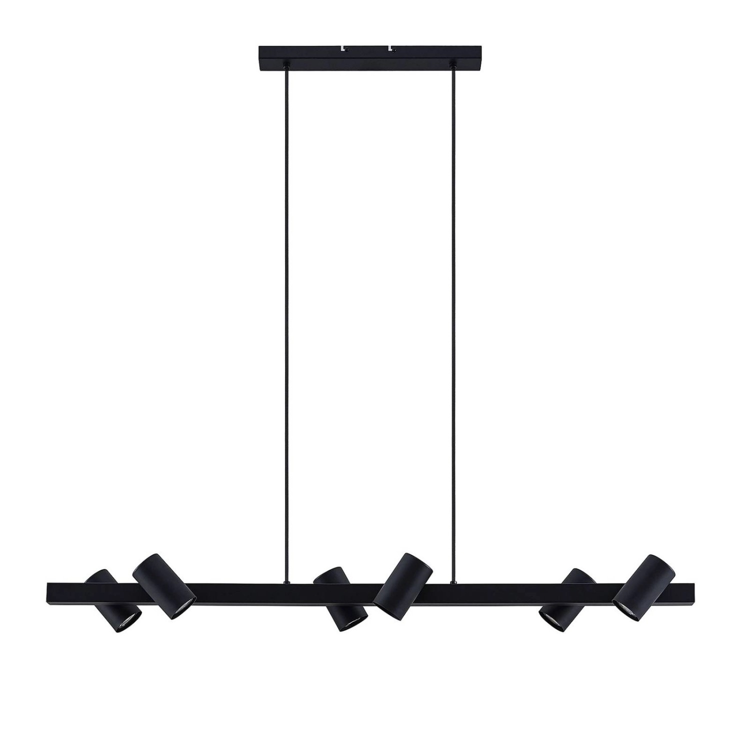 Lindby Pendelleuchte Savoli 9627353 Modern in Schwarz aus Metall 6-flammig günstig online kaufen