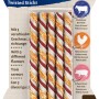 8in1 Triple Flavour Twisted Sticks, 10 Stück. Gedrehte Kausticks mit Rind, Schwein und Hähnchen für Hunde.