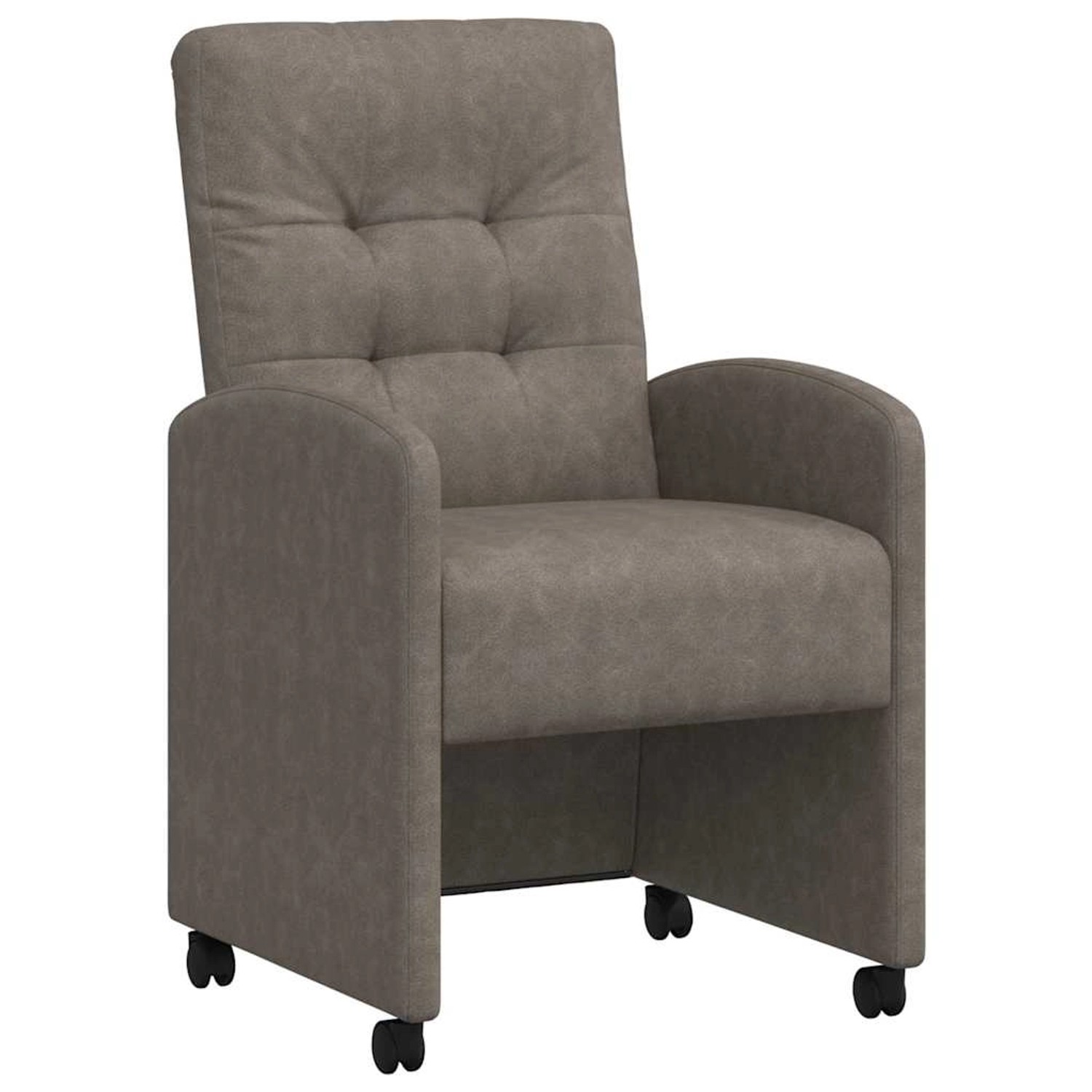 vidaXL Esszimmerstühle mit Rollen 2 Stk Grau 57 x 67 x 98 cm 42017894 günstig online kaufen