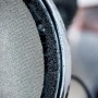 Detailaufnahme: Bosch Expert M480 Netzschleifblatt K120, Zubehör für Exzenterschleifer.