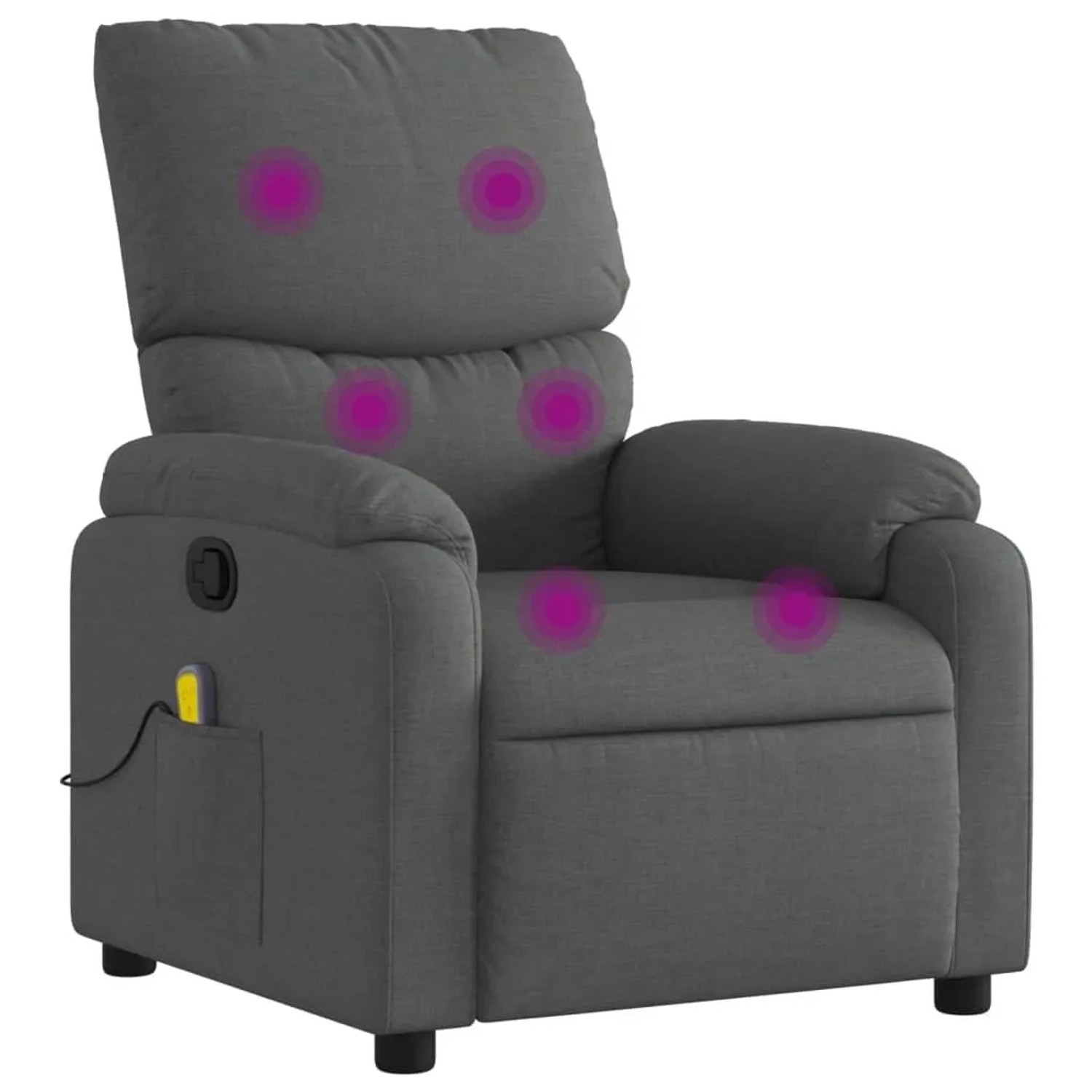 vidaXL Massage-Relaxsessel Stoff Dunkelgrau 3206097 günstig online kaufen