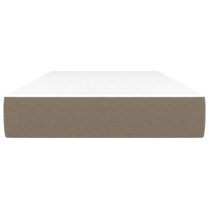 vidaXL Taschenfederkernmatratze Taupe 120x190x20 cm Stoff 4007145