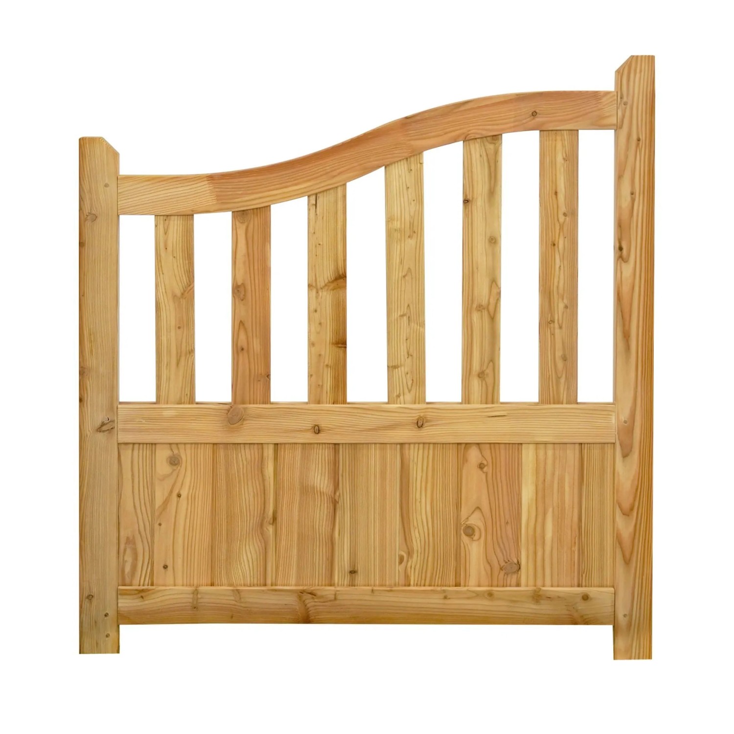 GartenLand Tor Vorgartenzaun GRAZ Gebogen 100x105/90 cm Holzzaun Lärche PEFC