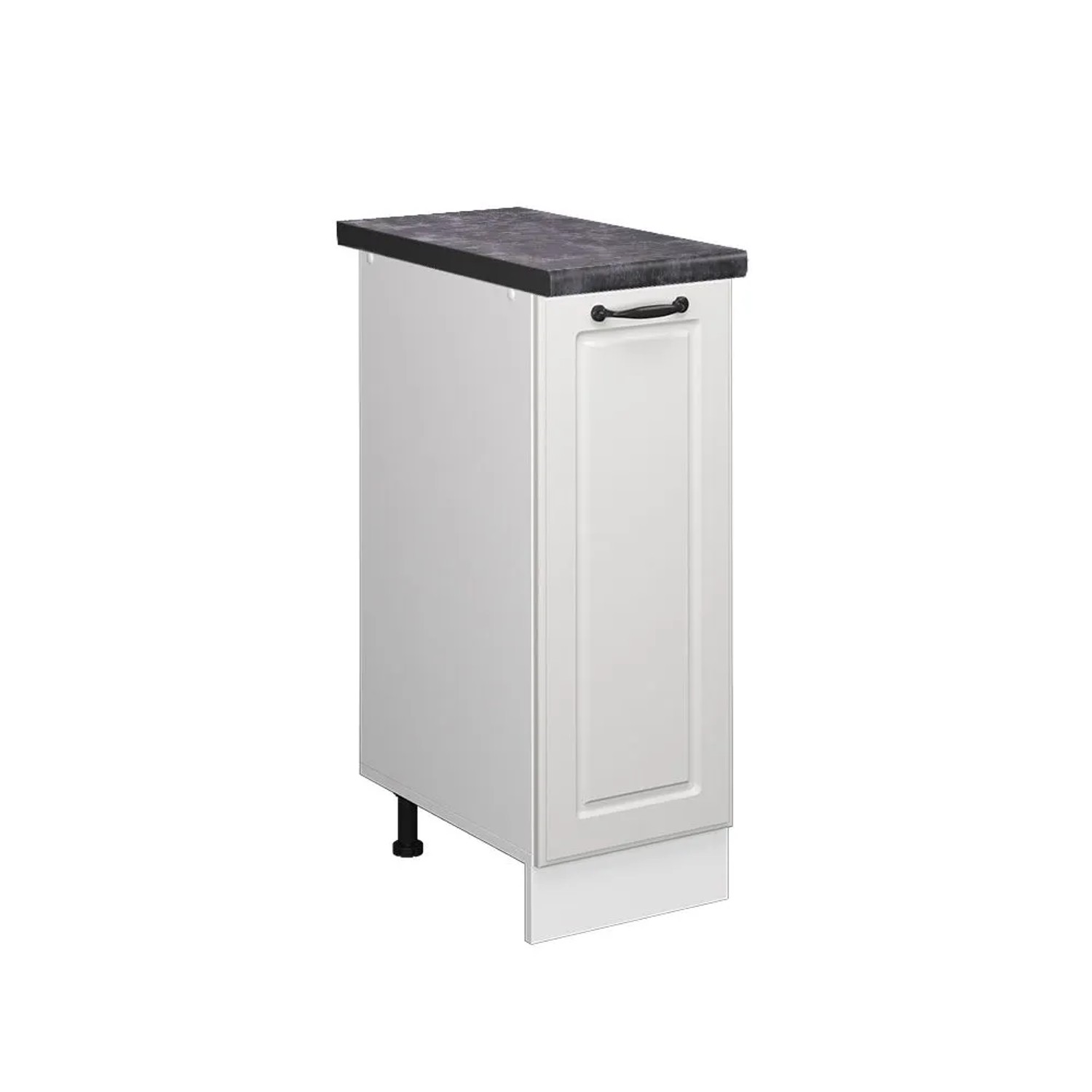 Vicco Apothekerschrank R-Line Medizinschrank für die Küche Weiß Landhaus Weiß 30 cm AP Anthrazit