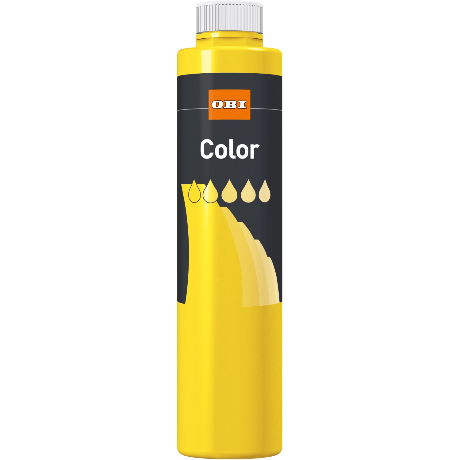 OBI Color Voll- und Abtönfarbe Gelb matt 750 ml