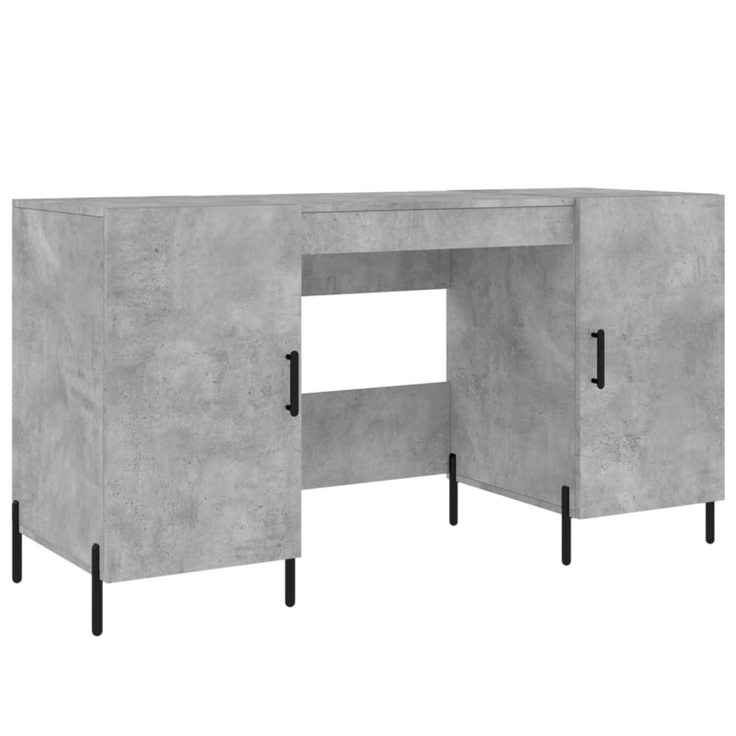 vidaXL Schreibtisch Betongrau 140x50x75 cm Holzwerkstoff 829560 günstig online kaufen