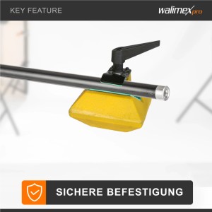 Walimex Gewicht Stangen- & Galgenstativ 4,4Kg Beschwerung Stativ Lampenständer