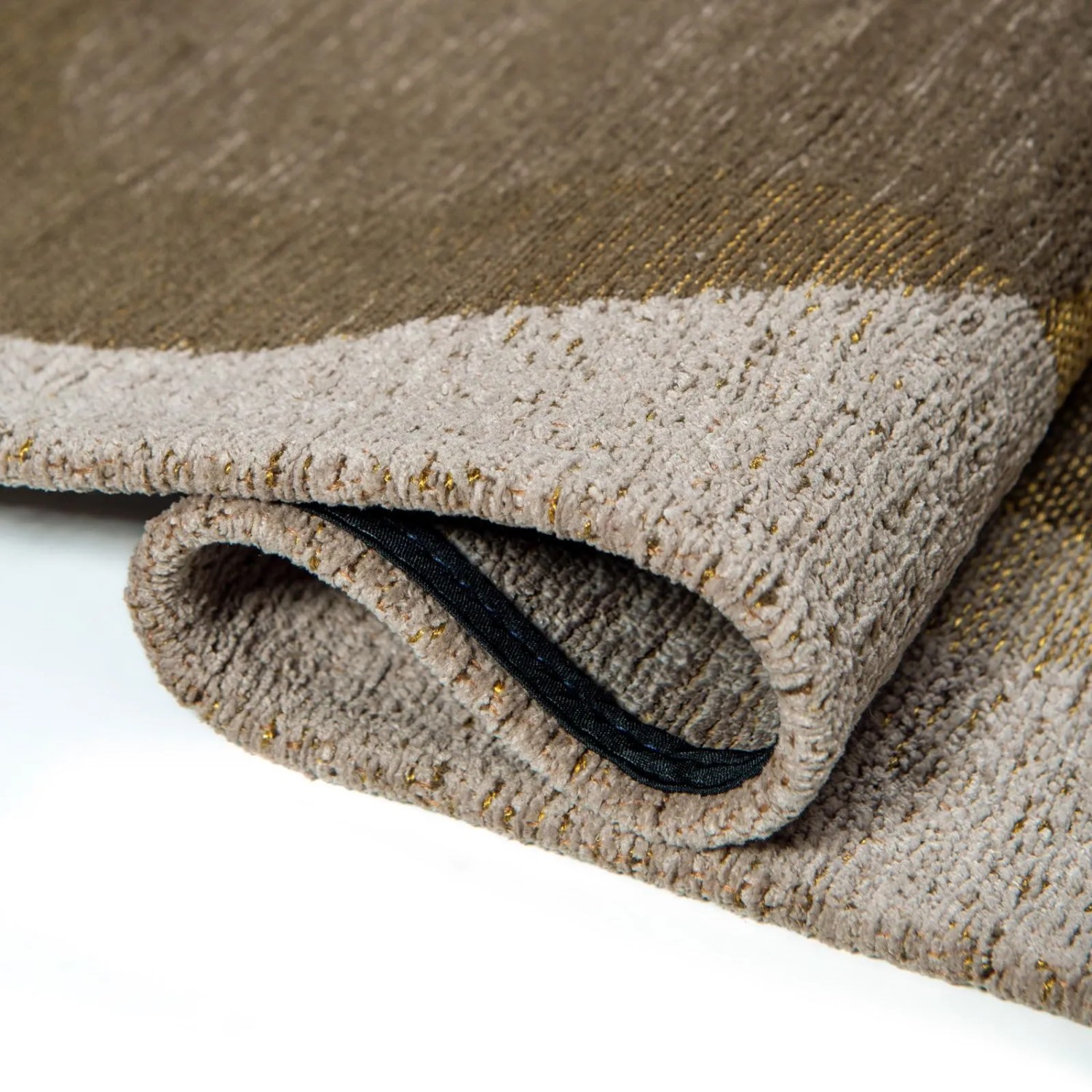Detailansicht Lola&Moi Teppich Mountain Trail Gold, 80x150 cm, beige-braun.
