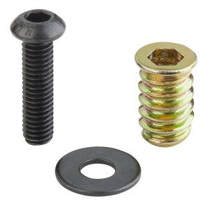 SOTECH 16 Stück Schraubenset M6x25 mit Gewindeeinsatz M6x20