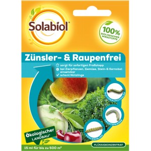 Solabiol Zünsler- & Raupenfrei 15ml: Mittel gegen Buchsbaumzünsler und andere Raupen an Obst und Gemüse.