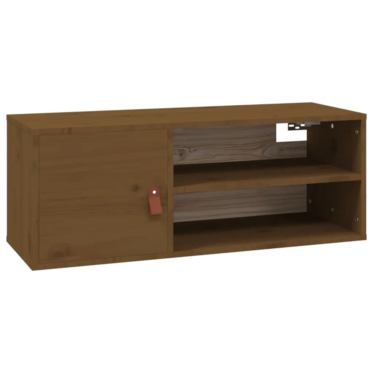 vidaXL Wandschrank Honigbraun 80x30x30 cm Massivholz Kiefer 818391