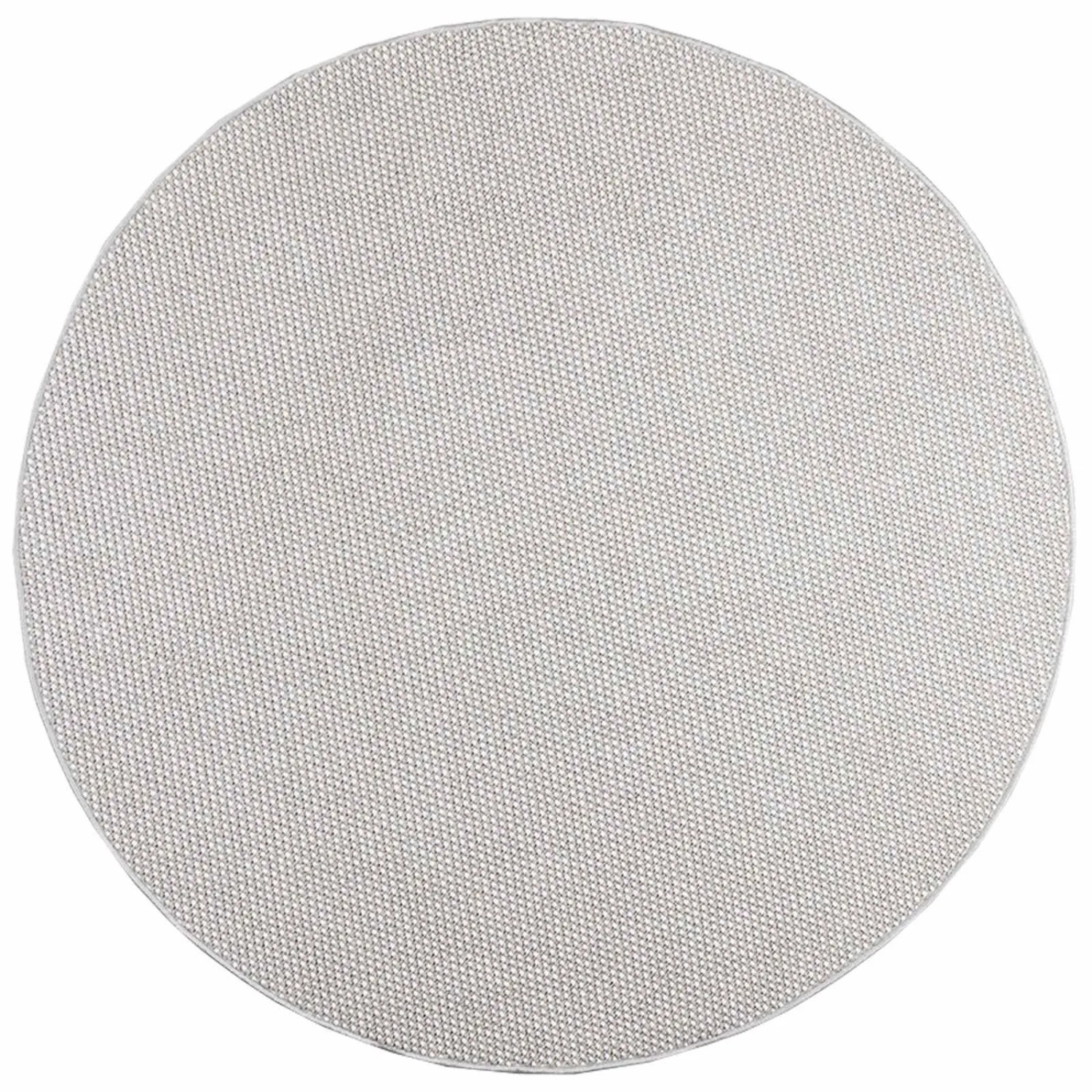 vidaXL Bereichsteppiche Rund LUGO Creme und Grau Ø 160 CM Polyester 42022724