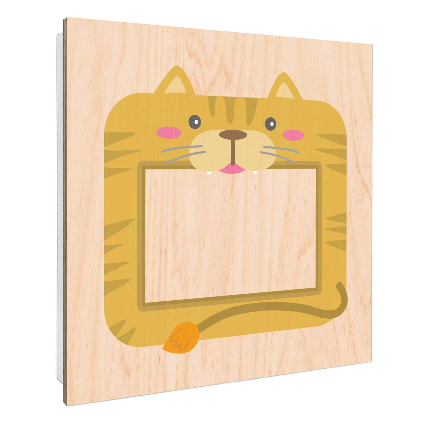 Banjado Schlüsselkasten mit Holzfront 30x30cm Weiß Scharnier Links 50 Haken günstig online kaufen