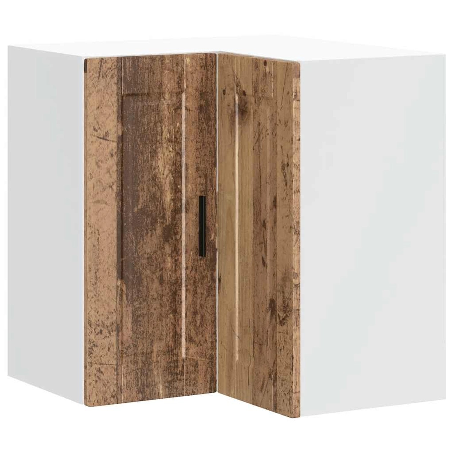 vidaXL Küchen-Eckhängeschrank Porto Altholz-Optik Holzwerkstoff 854105 günstig online kaufen