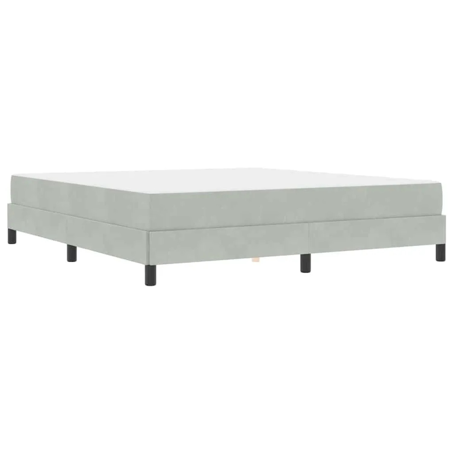 vidaXL Boxspringbett mit Matratze Hellgrau 180 x 210 cm Stoff 3398755 günstig online kaufen