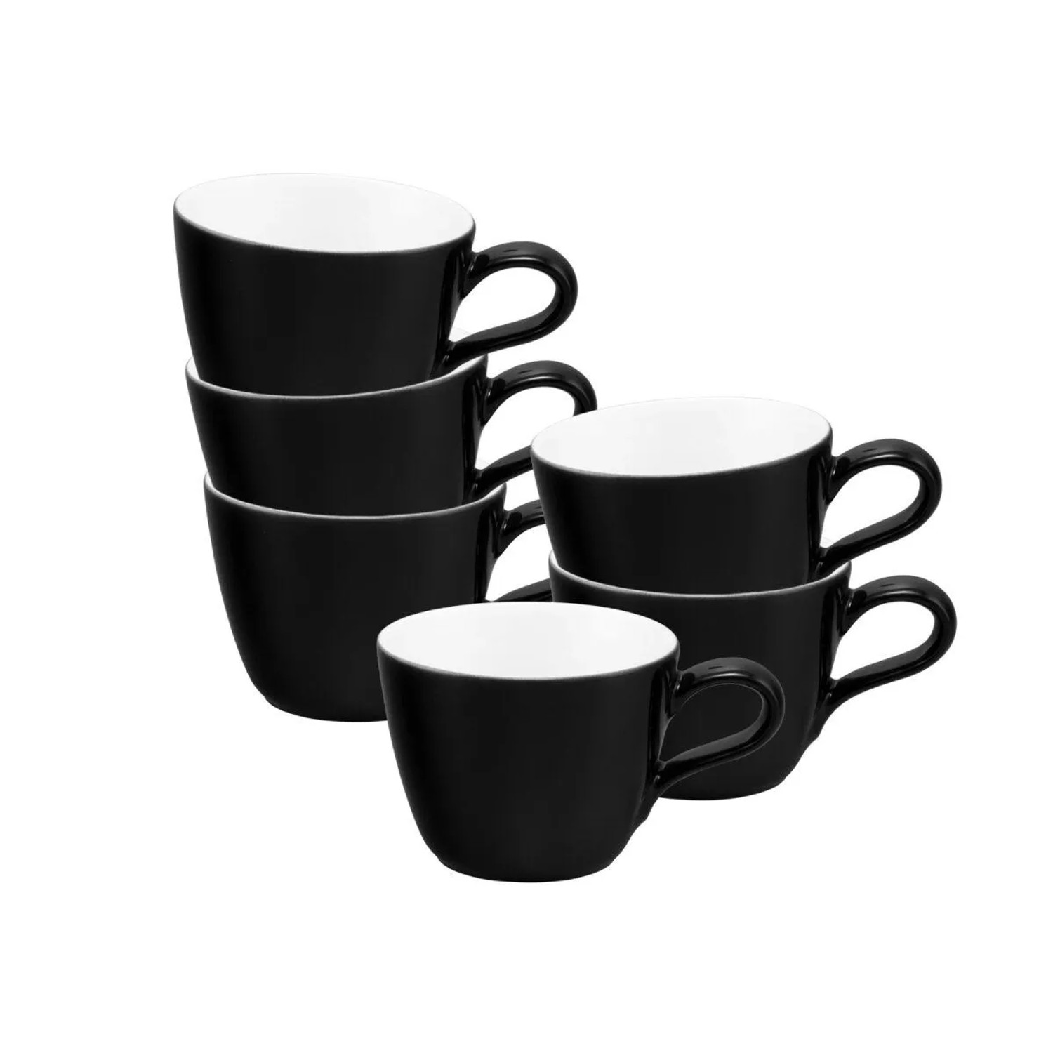 Seltmann Weiden Life Fashion Espressotasse 90 ml 6er Set Glamorous Black