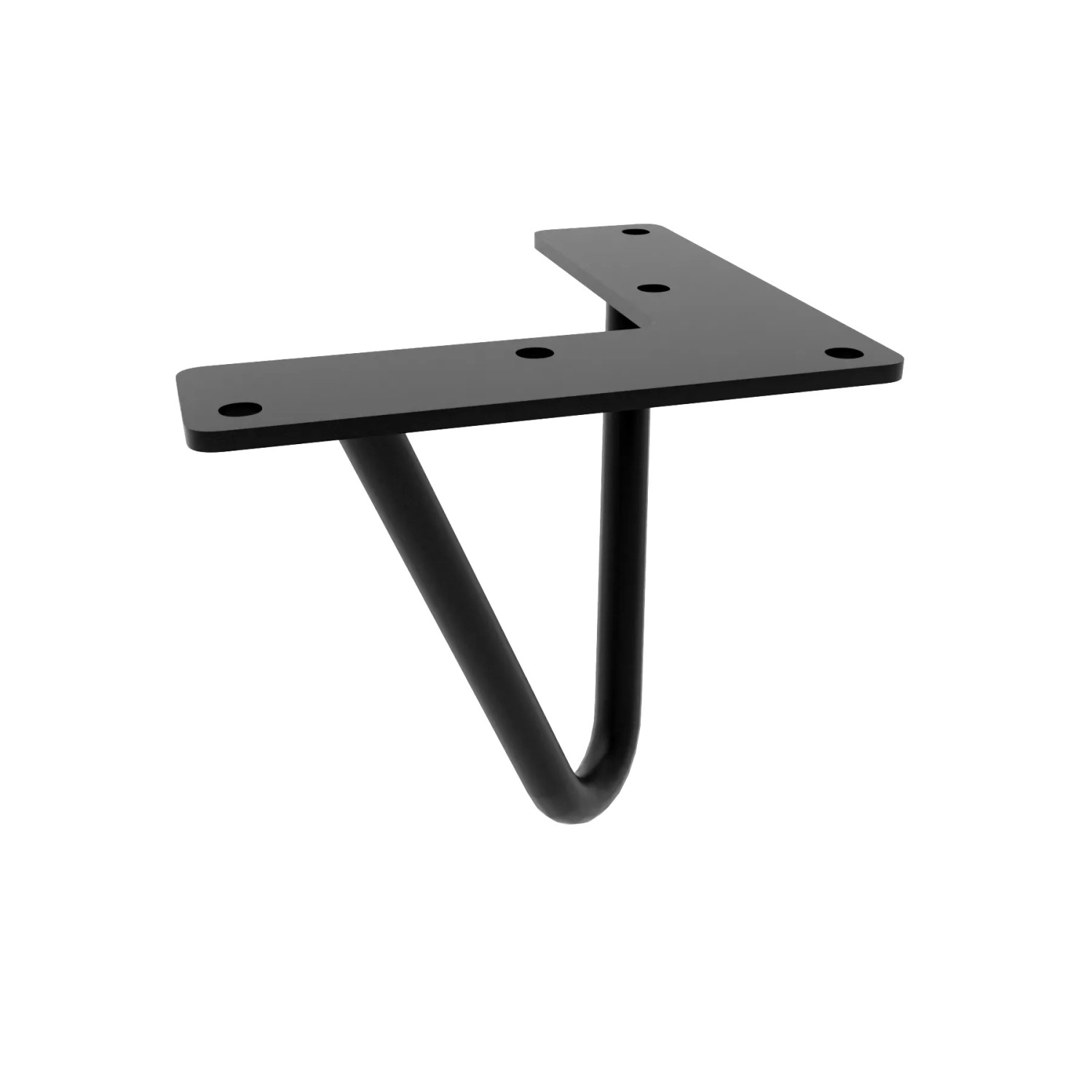 HEVVA Möbelfuß NEAPEL 10 cm Hoch 1 Stück Schwarz