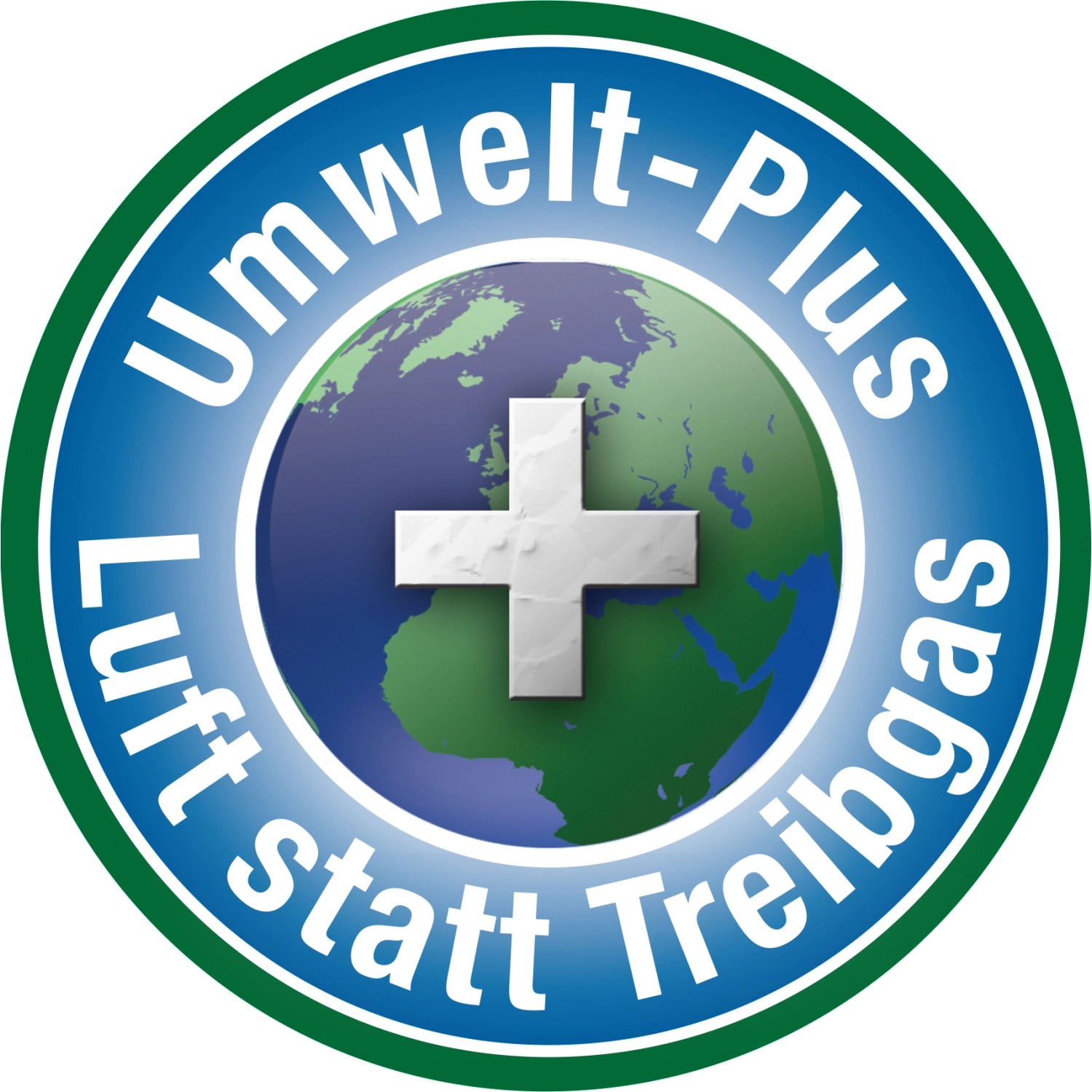 Umwelt-Plus Logo: Luft statt Treibgas für Protect Garden Lizetan Schädlingsbekämpfung.