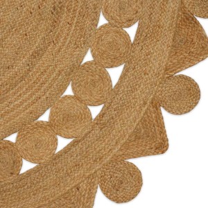 vidaXL Bereichsteppiche Rechtwinklig Braun Ø 210 cm Jute 42010819