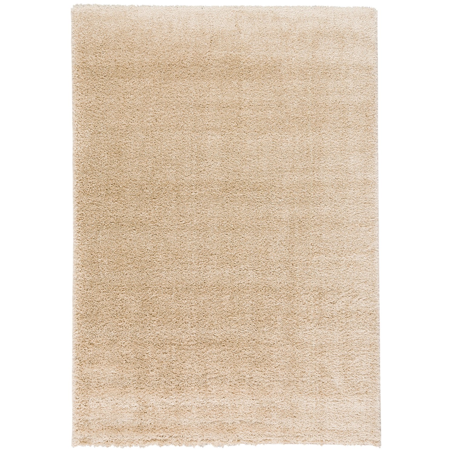 Beiger, quadratischer Langflor Teppich Aloha 200x200cm von Pergamon.