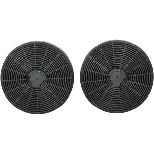 Zwei Respekta Aktivkohlefilter MIZ 1110 für Dunstabzugshauben im Umluftbetrieb.