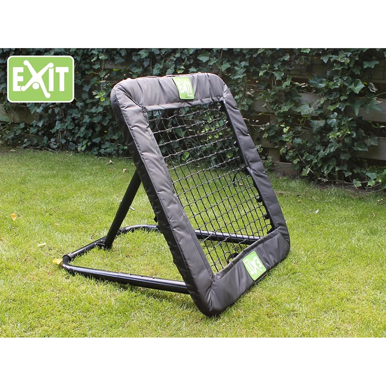EXIT Kickback Multisport Rebounder M (84x84cm) für Balltraining im Garten.