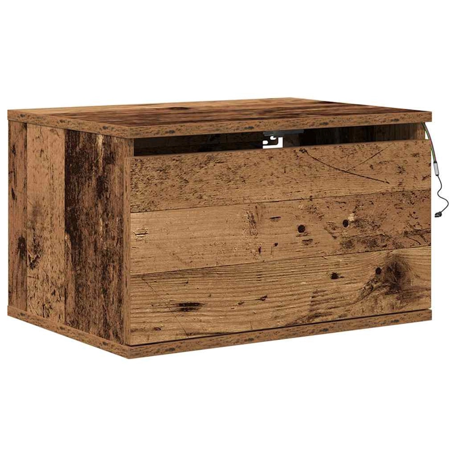 vidaXL Wandmontierter Nachtschrank mit Altholz 50 x 36 x 30 cm 863078 günstig online kaufen