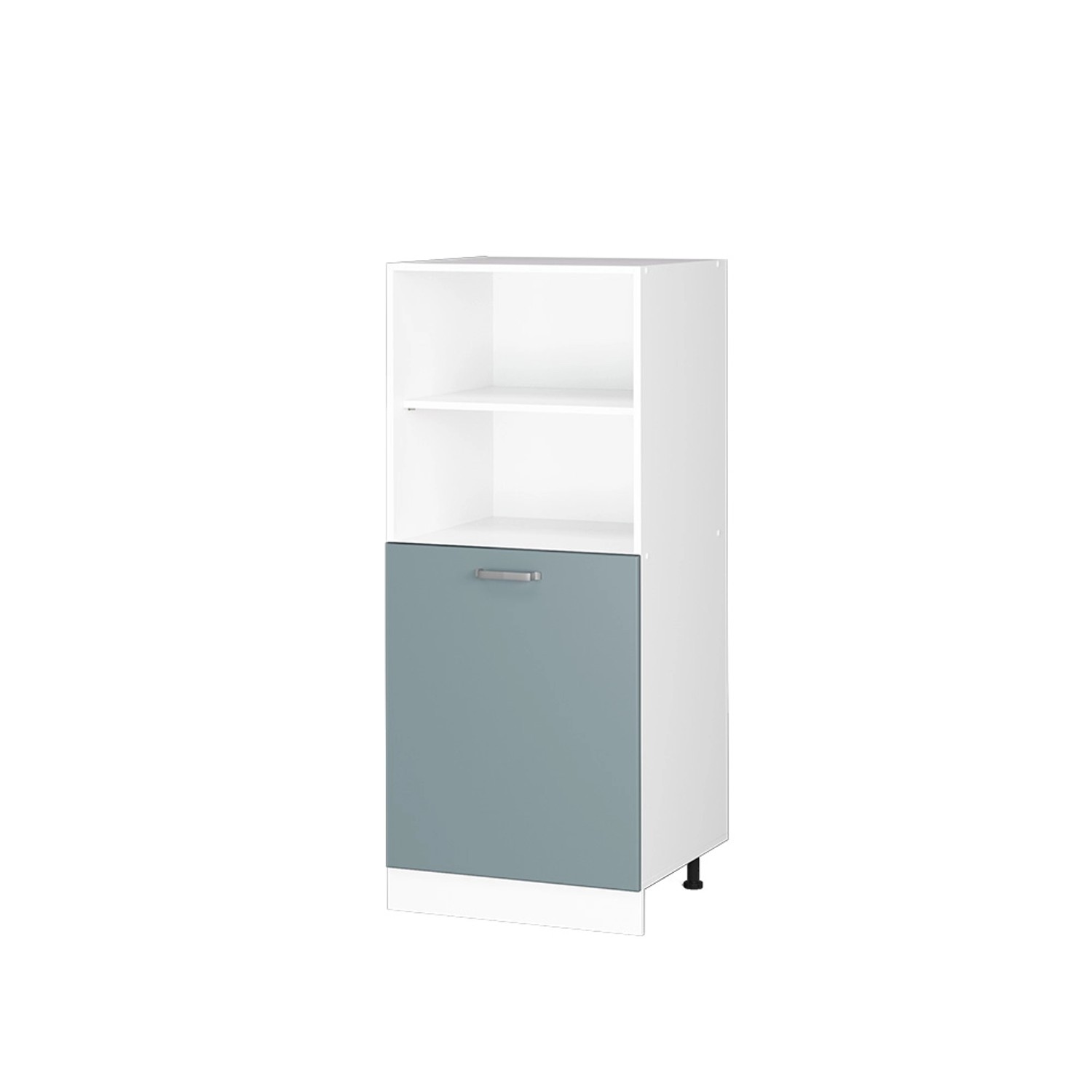 Vicco Herdumbauschrank R-Line Herdschrank Blau-Grau/Weiß 60 cm