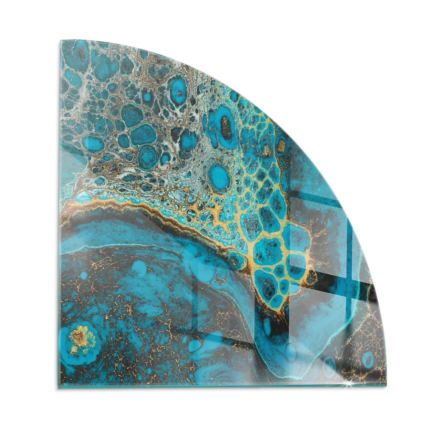 Tulup Glasplatte für Kamin Abstraktes Organisches Muster Kamin Glasplatte Q günstig online kaufen