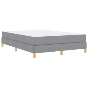 vidaXL Boxspringbett Hellgrau 160 x 200 cm Stoff 3398577