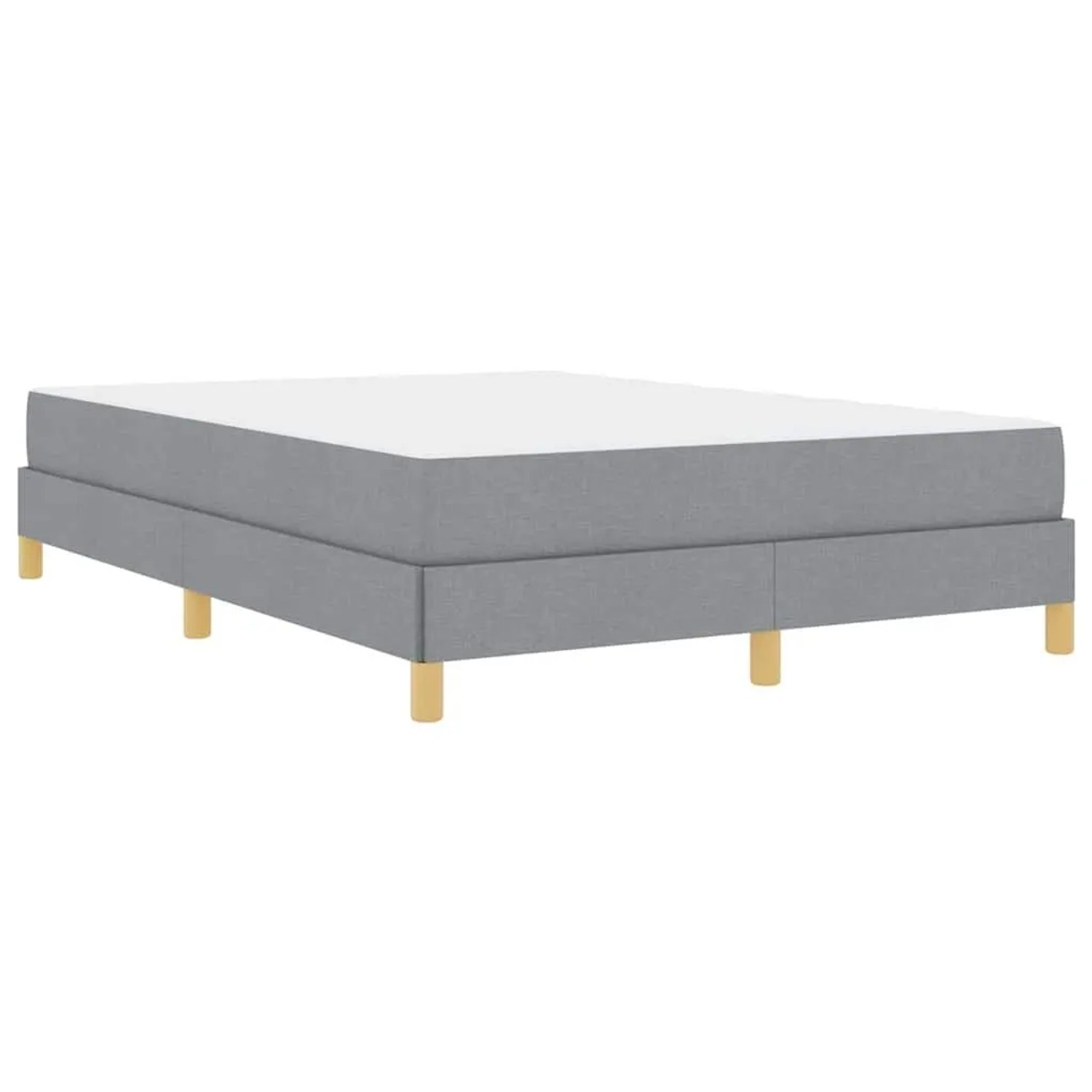 vidaXL Boxspringbett Hellgrau 160 x 200 cm Stoff 3398577 günstig online kaufen