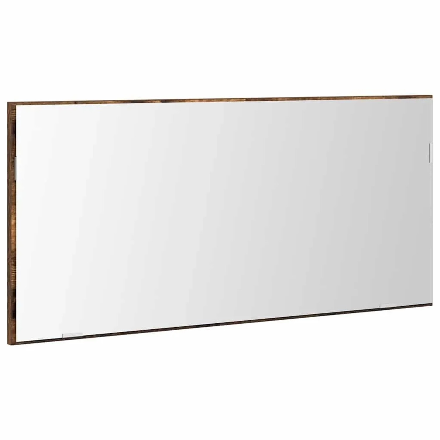vidaXL Spiegel Wandmontiert Braun 80 x 37 cm Glas und Engineered Holz 863303