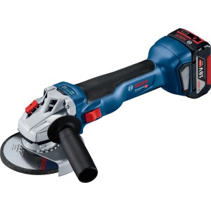 Bosch Professional Akku-Winkelschleifer GWS 18V-10 mit Akku und L-Boxx.